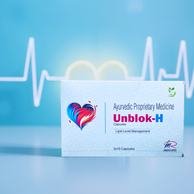 Unblock-H Capsules | Ayurvedic Heart Health Support | Natural Cholesterol Management | 30 Capsules - Image 4