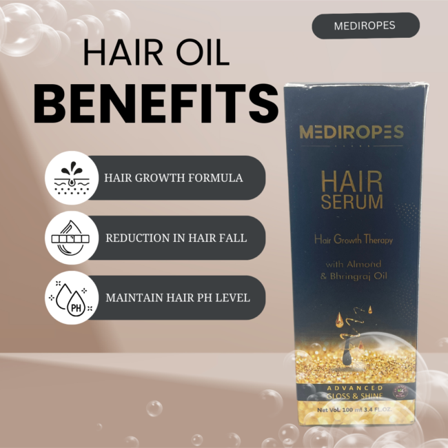 Mediropes Hair Growth Serum | Natural Ayurvedic Formula for Thicker, Stronger Hair | 100ml - Image 4